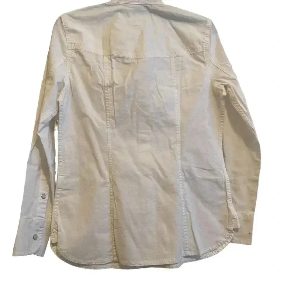 J.Crew new with tags white western button down - Picture 3 of 7